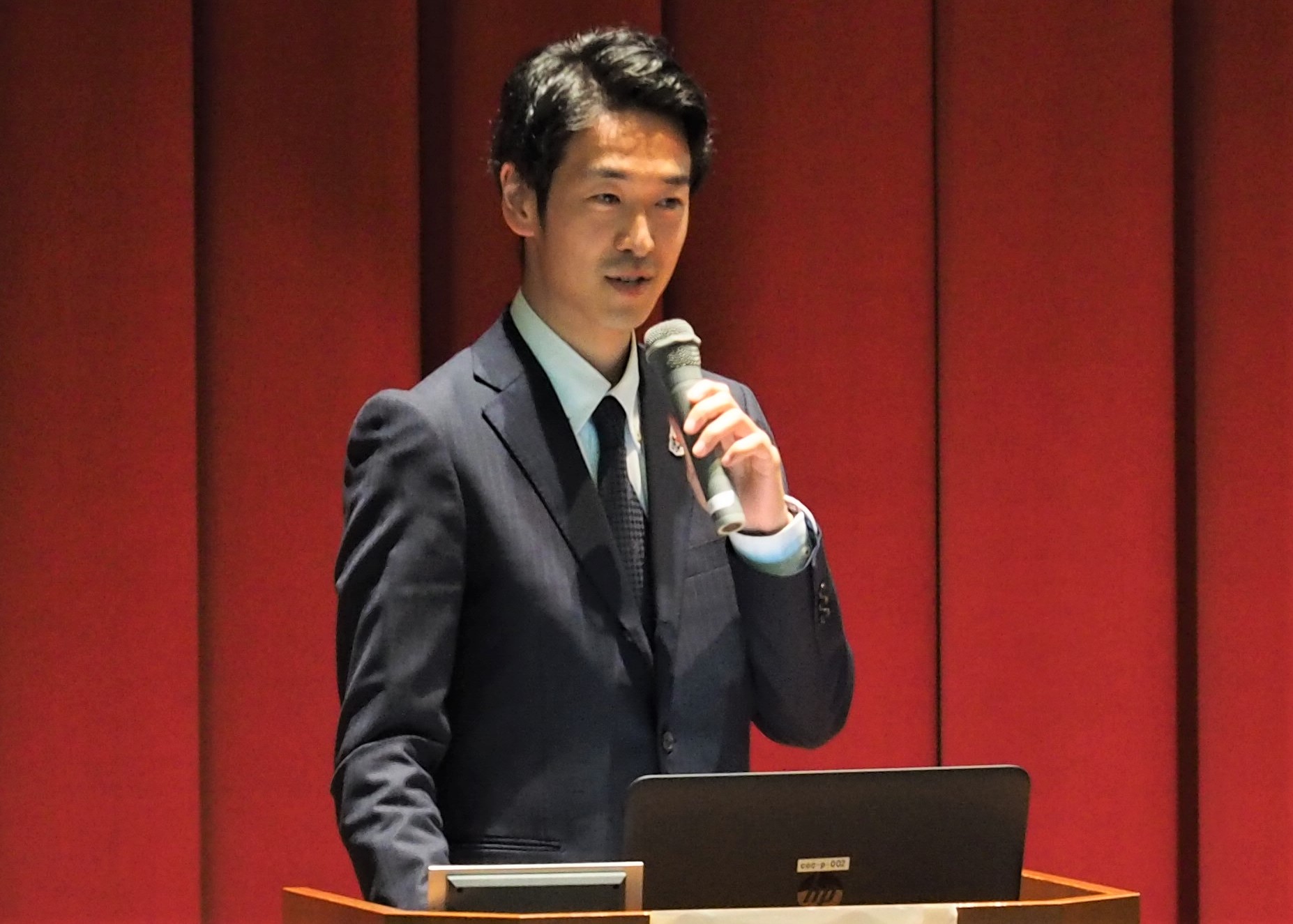 講演者 山崎貴也さん(千葉商工会議所/敬愛大学卒)