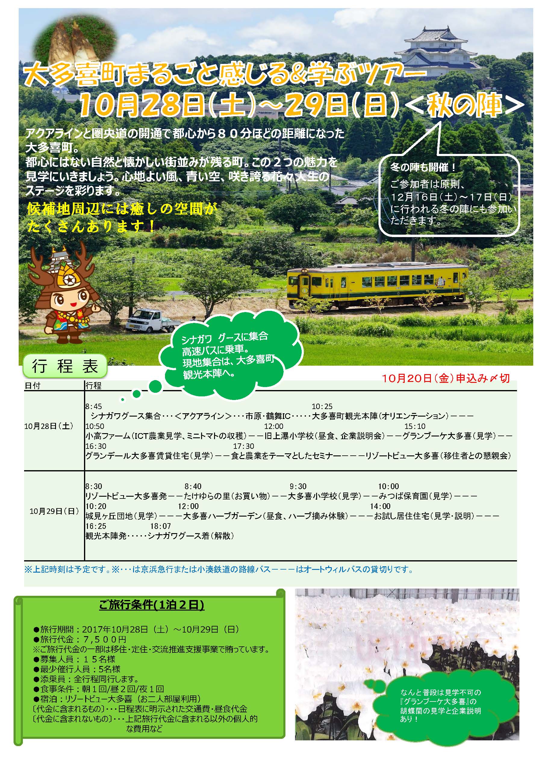 大多喜町ツアーちらし